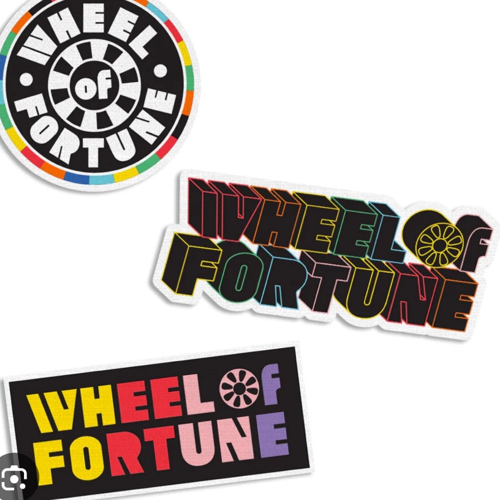 Wheel of Fortune Logo Patch Set NIP customize clothes w/embroidered patches - Picture 2 of 2